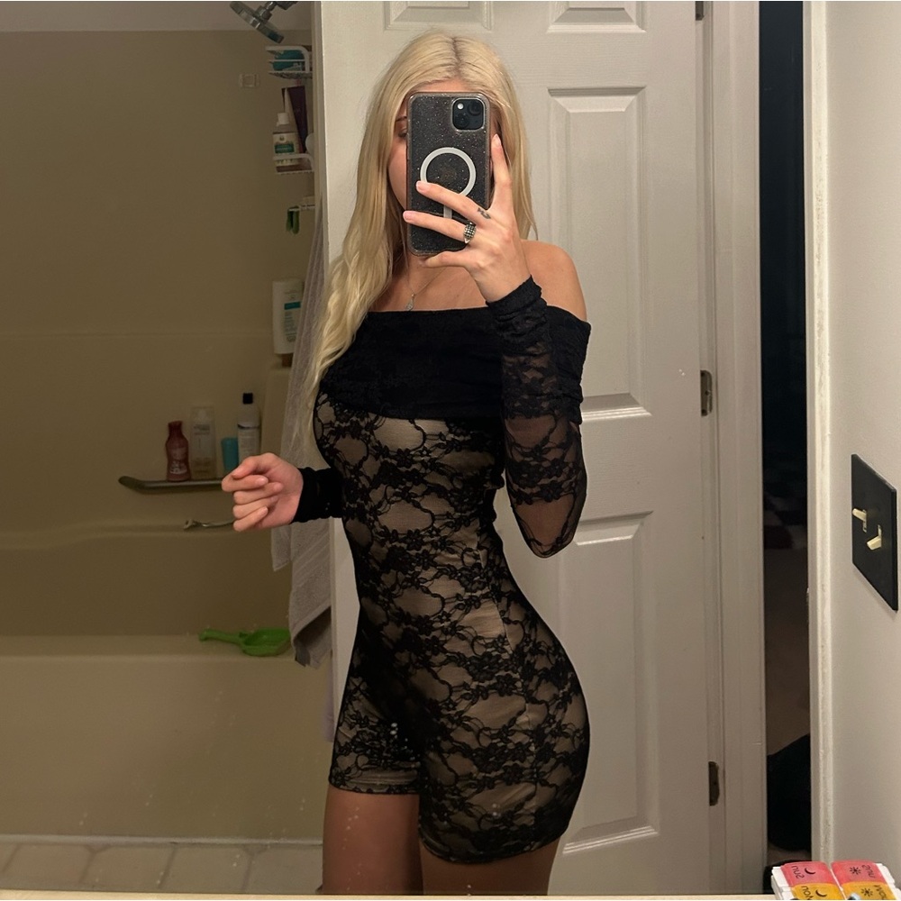 Fashion Nova Lace Romper